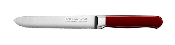 Classic Forged  5.5-Inch Candy Apple Red Serrated Utility Knife