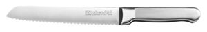 Classic Forged 8-Inch Brushed Stainless Scalloped Bread Knife