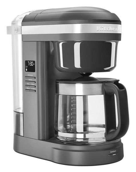 12 Cup Drip Coffee Maker with Spiral Showerhead Matte Charcoal Grey  KCM1208DG