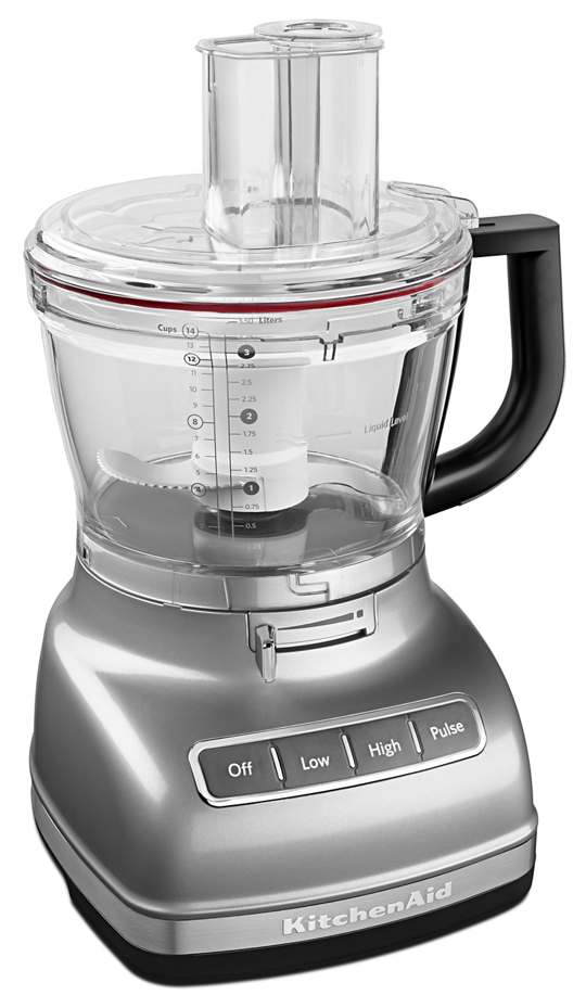 KitchenAid 14-Cup Food Processor with Commercial-Style Dicing Kit for sale online Contour Silver KFP1466CU