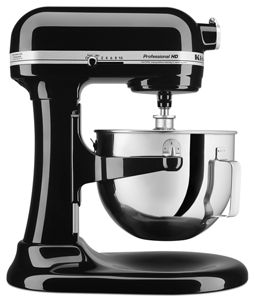  KitchenAid KG25H0XDR Batidora profesional HD Series de 5  cuartos de galón, Cromado Metálico : Hogar y Cocina