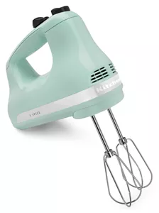 KitchenAid 9-Speed Empire Red Hand Mixer with Beater and Whisk