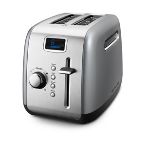 2-Slice Toaster with Manual High-Lift Lever and Digital Display