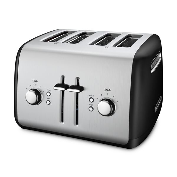 4-Slice Toaster with Manual High-Lift Lever Onyx Black KMT4115OB ...