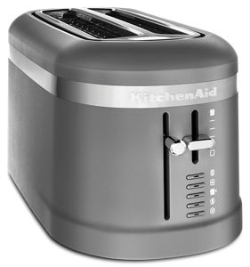 4 Slice Slot Toaster with High-Lift Lever Matte Charcoal Grey KMT5115DG | KitchenAid