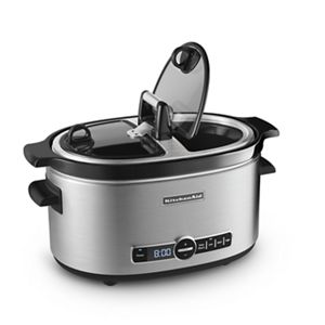 6-Quart Slow Cooker with Easy Serve Glass Lid