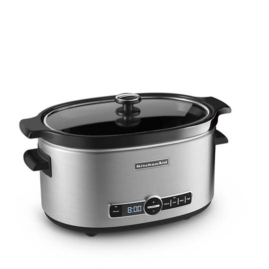 KitchenAid Refurbished 6-Quart Slow Cooker with Glass LidEmpire Red
