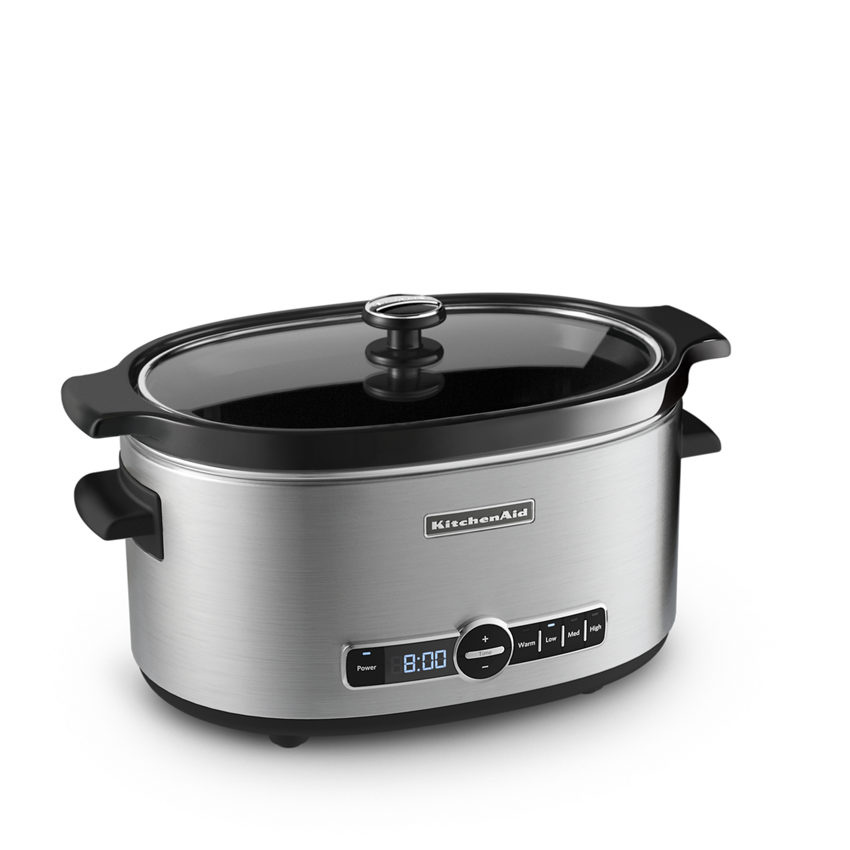 6-Quart Slow Cooker with Lid Stainless Steel KSC6223SS | KitchenAid