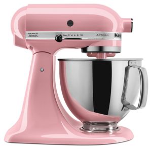 Kitchenaid KSM5 mixer restoration in pastel pink 