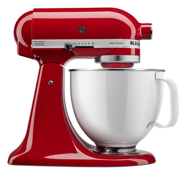 KitchenAid® Artisan® Series Tilt-Head Stand Mixer With 5 Quart  White Colorfast Finish Stainless Steel Bowl
