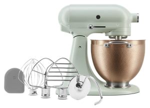 KitchenAid KSM150PSAC Artisan Series Almond Cream 5 Qt. Tilt Head  Countertop Mixer - 120V