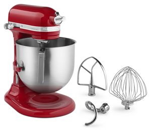 KitchenAid KSM8990NP Silver 8 Qt. Bowl Lift Countertop Mixer with Standard  Accessories - 120V, 1 3/10 hp