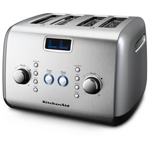 Refurbished 4 Slice, One-touch motorized lift control Toaster with LCD display