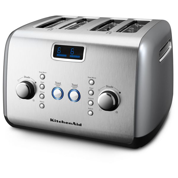 KitchenAid&reg; Refurbished 4 Slice, One-touch motorized lift control Toaster with LCD display