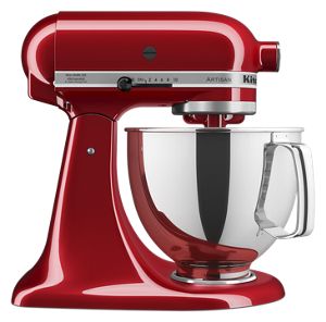 KitchenAid Artisan Design Series 5 Quart Tilt-Head Stand Mixer with Glass  Bowl - Champagne - Closeout 