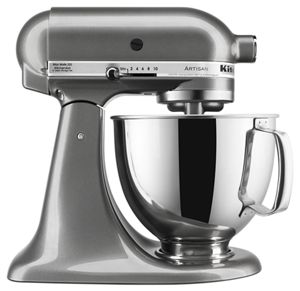 Artisan Design 5-Quart KitchenAid Stand Mixer with Glass Bowl - Plumberry