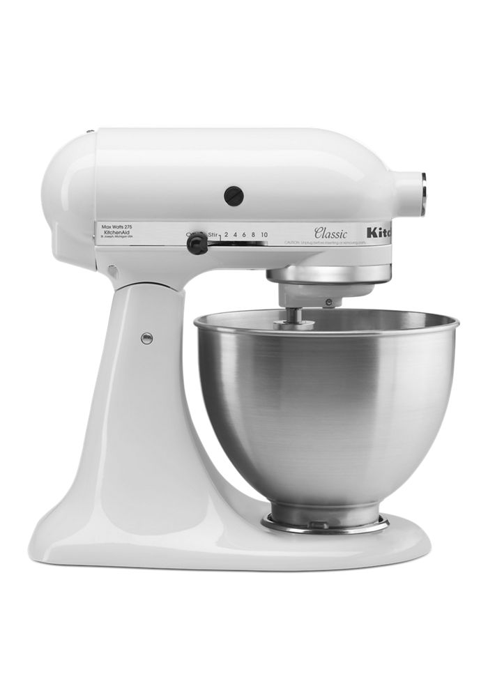 Kitchenaid Classic Series 4.5 Quart Tilt-Head Stand Mixer In White, K45SSWH