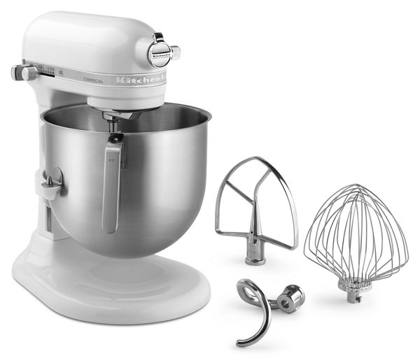 Image of KitchenAid® Refurbished Nsf Certified® Commercial Series 8 Quart Bowl Lift Stand Mixer in White RKSM8990WH