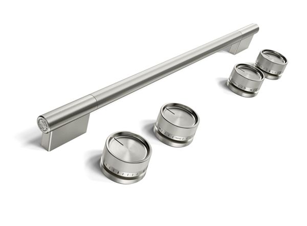 Stainless Steel Handle and Knob Hardware Accessory Kit for KitchenAid® Slide-In ConvectionRange
