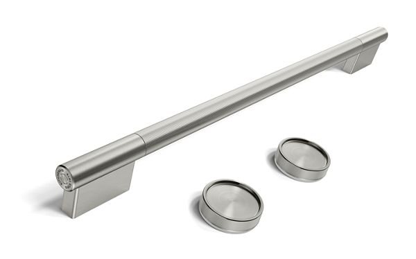 Trousse d'accessoires de personnalisation (poignées et boutons) couleur acier inoxydable monochrome pour four mural simple KitchenAid®