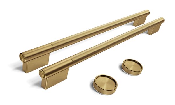 Brass Handle and Knob Hardware Accessory Kit for KitchenAid® 30" Double Wall Oven & Microwave Combo