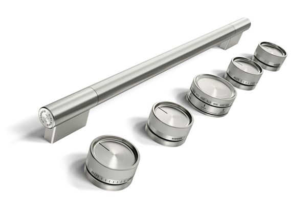 Stainless Steel Handle and Knob Hardware Accessory Kit for KitchenAid® 30" Commercial-Style Gas Range