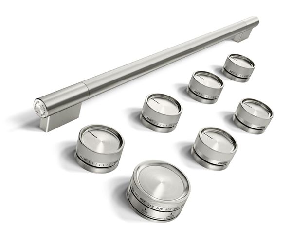 Stainless Steel Handle and Knob Hardware Accessory Kit for KitchenAid® 36" Commercial-Style Gas Range