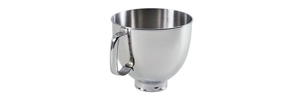 5-Qt. Tilt-Head Polished Stainless Steel Bowl with Comfortable Handle