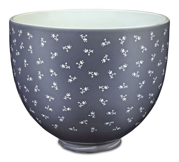 5 Quart Vintage Florals Ceramic Bowl