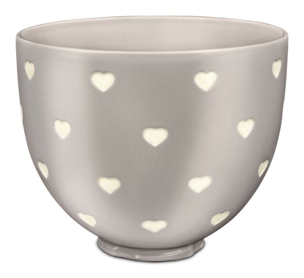 KitchenAid® 5 Quart Layered Hearts Ceramic Bowl