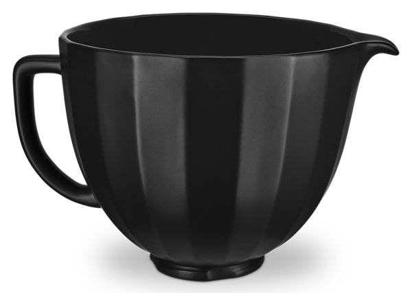 5 Quart Black Shell Ceramic Bowl