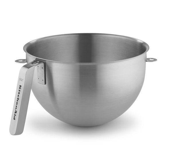 KitchenAid&reg; 5 Quart NSF Certified Polished Stainless Steel Bowl with J Hook Handle