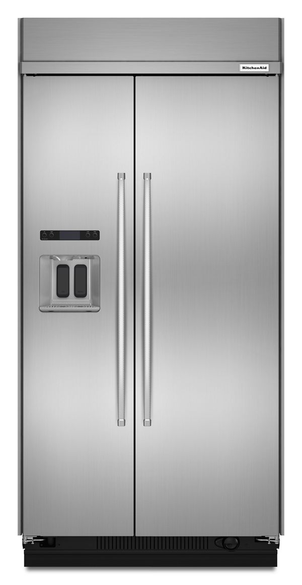 KitchenAid® 29.5 cu. ft 48-Inch Width Built-In Side by Side Refrigerator with PrintShield™ Finish
