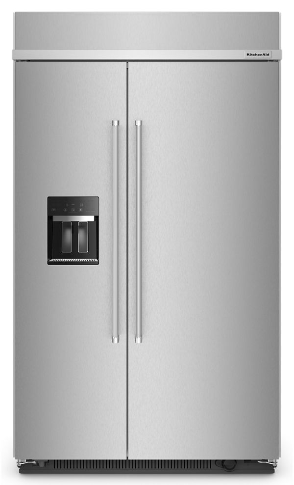 KitchenAid&reg; 29.4 Cu. Ft. 48&quot; Built-In Side-by-Side Refrigerator with Ice and Water Dispenser