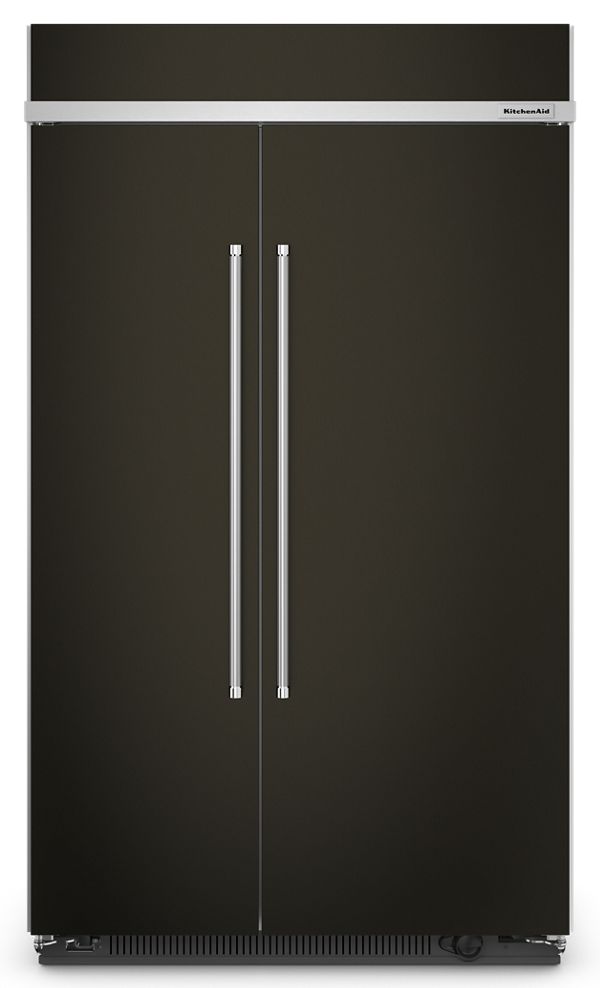 KitchenAid&reg; 30 Cu. Ft. 48&quot; Built-In Side-by-Side Refrigerator with Stainless Steel