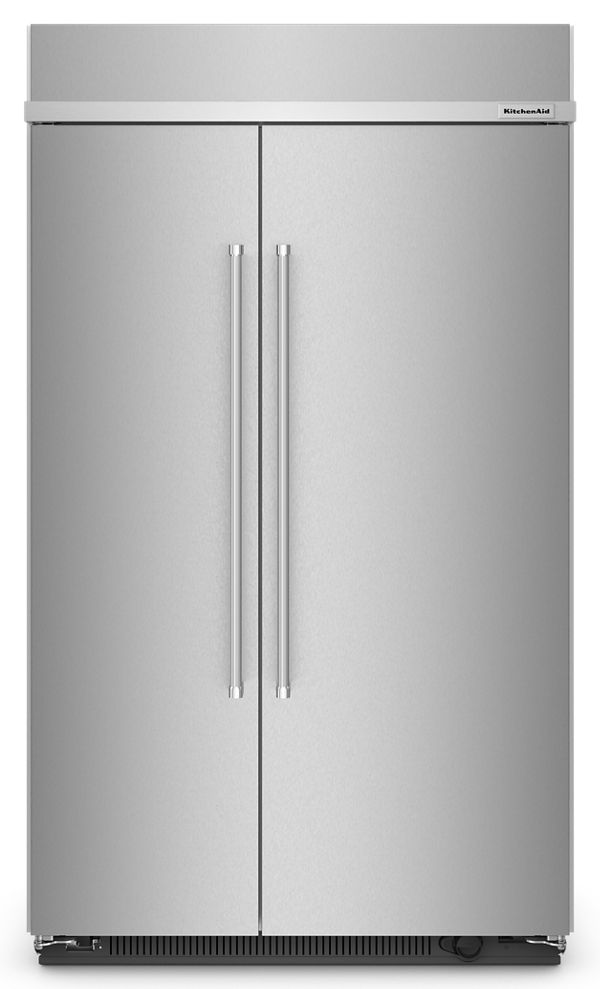 KitchenAid&reg; 30 Cu. Ft. 48&quot; Built-In Side-by-Side Refrigerator with PrintShield&trade; Finish