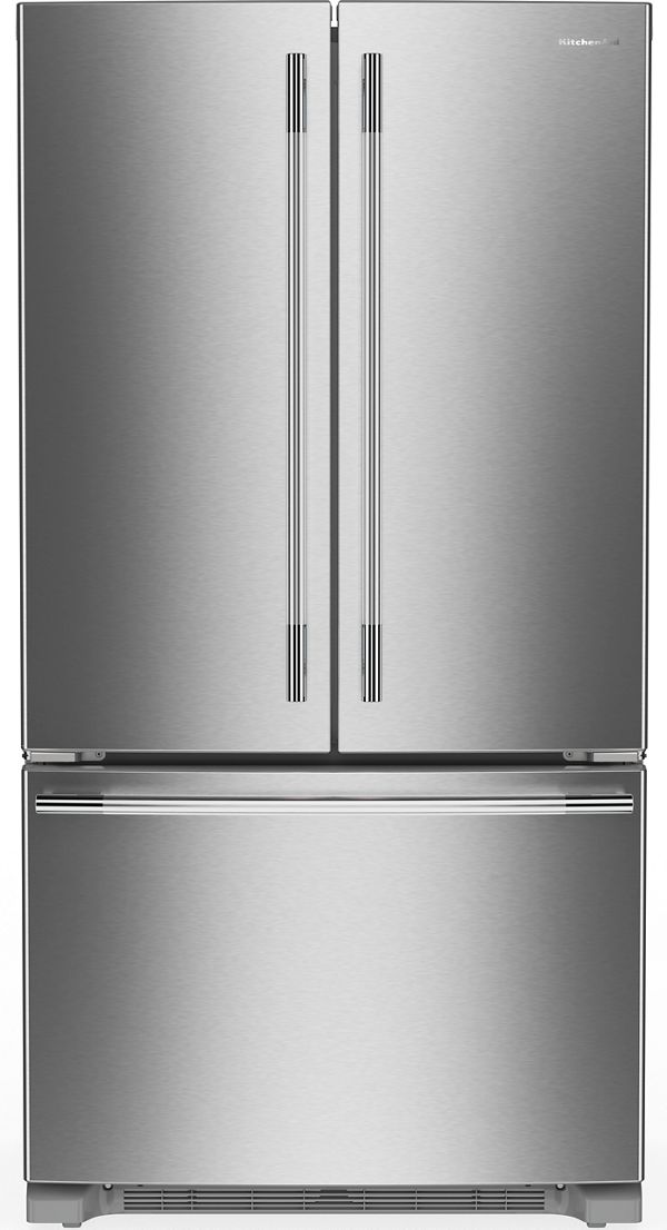 20 cu. ft. 36-Inch Width Counter-Depth French Door Refrigerator with Interior Dispense