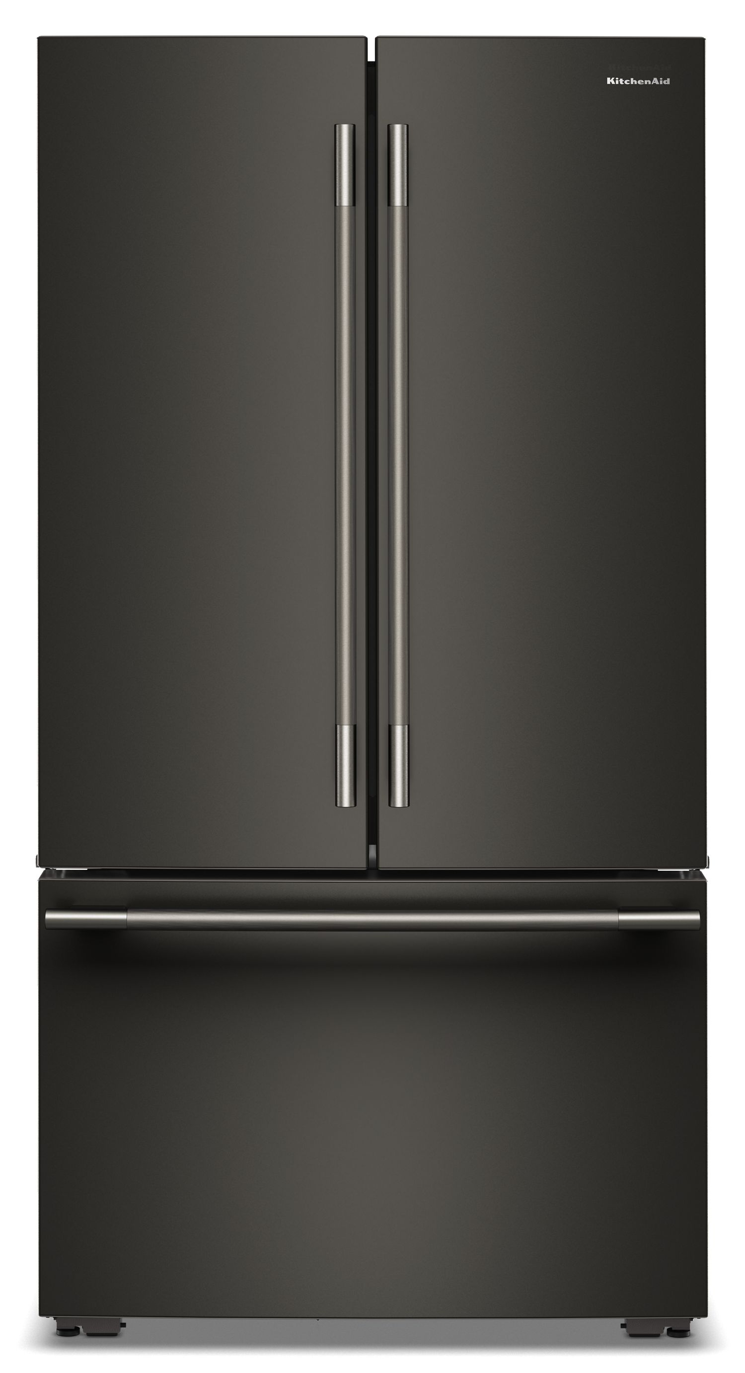 KitchenAid 24 Cu. Ft. 36 in. Counter-Depth French Door Refrigerator w/ Internal Water Dispenser In Black Ore KRFC236SBE