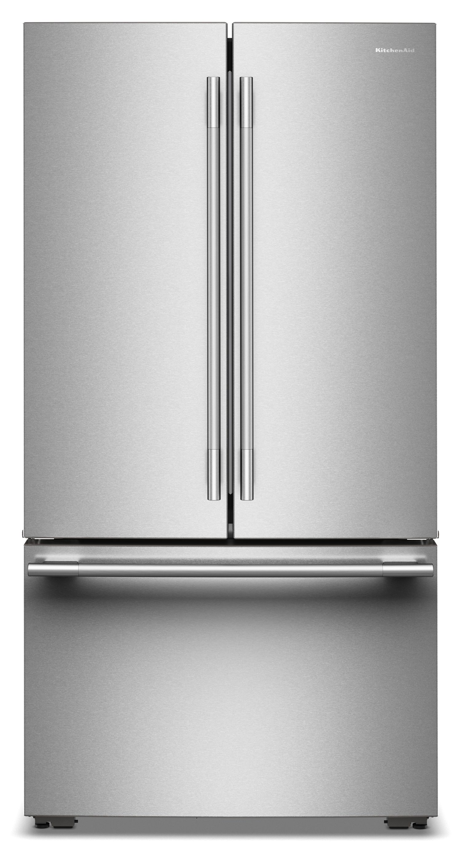 KitchenAid 24 Cu. Ft. 36 in. Counter-Depth French Door Refrigerator w/ Internal Water Dispenser In Printshield Stainless Steel KRFC236SPS