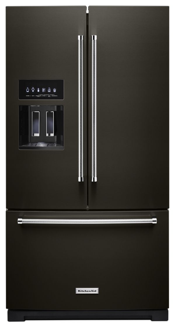 KitchenAid&reg; 26.8 Cu. Ft. Standard-Depth French Door Refrigerator with Exterior Ice and Water Dispenser