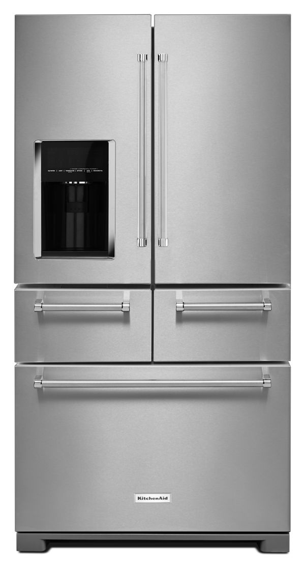 KitchenAid® 25.8 Cu. Ft. 36" Multi-Door Freestanding Refrigerator with Platinum Interior Design