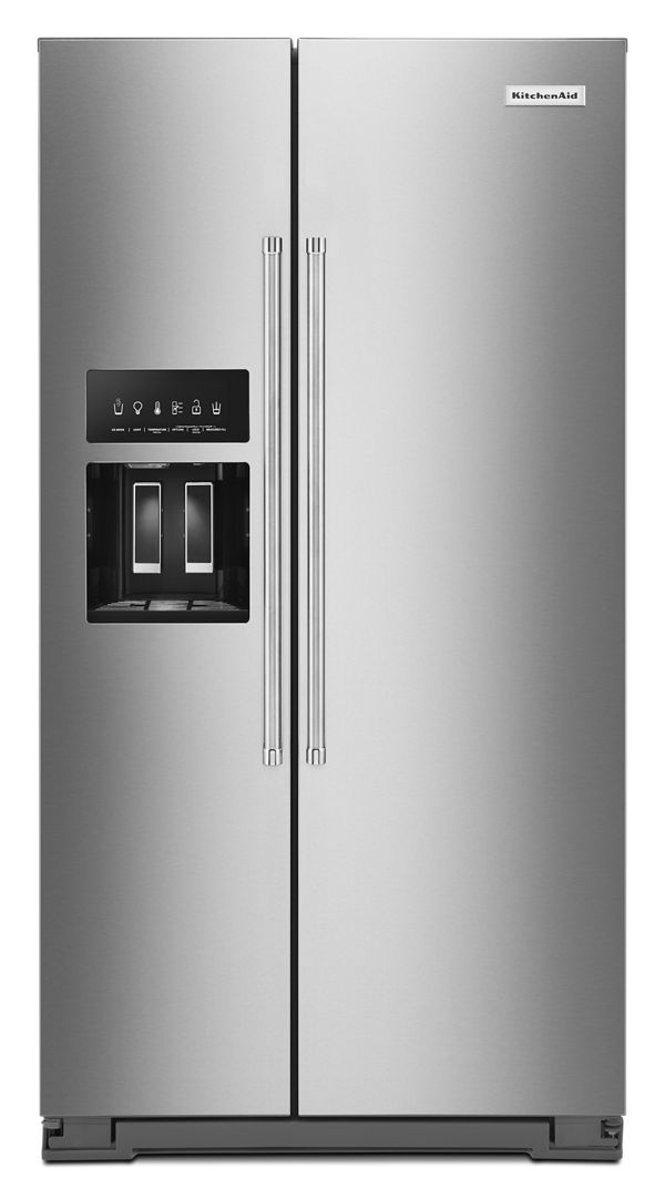 24.8 cu ft. Side-by-Side Refrigerator with Exterior Ice and Water and PrintShield™ finish
