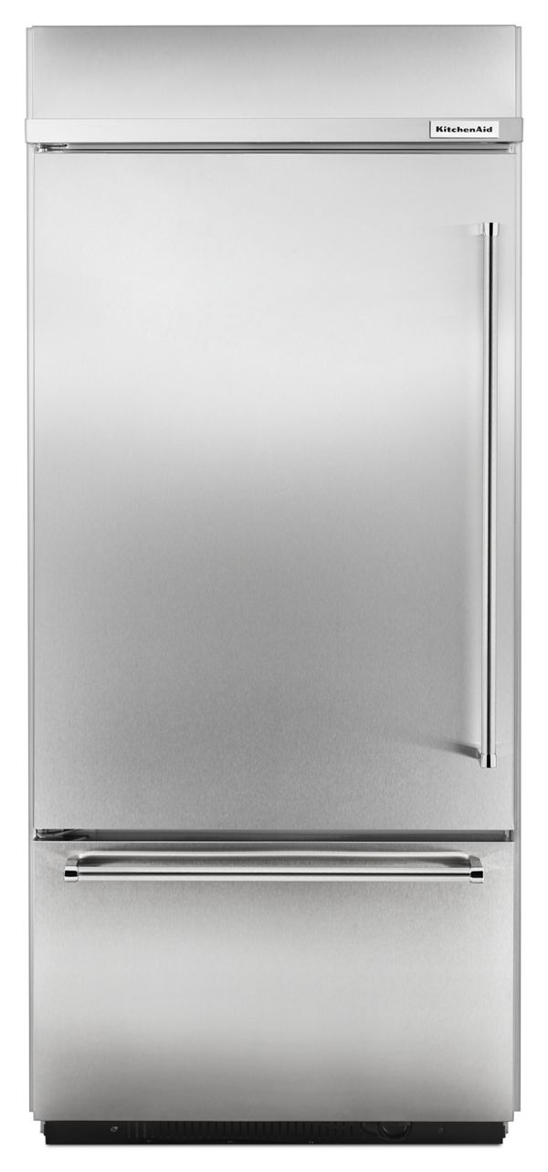 KitchenAid&reg; Built-In Stainless Bottom Mount Refrigerator 20.9 Cu. Ft. 36&quot; Width