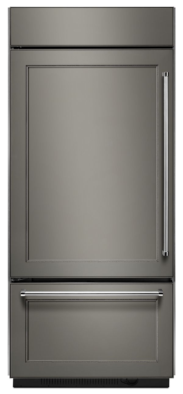 KitchenAid&reg; 20.9 Cu. Ft. 36&quot; Width Built-In Panel Ready Platinum Interior Bottom Mount Refrigerator