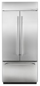 20.8 Cu. Ft. 36" Width Built-In Stainless French Door Refrigerator