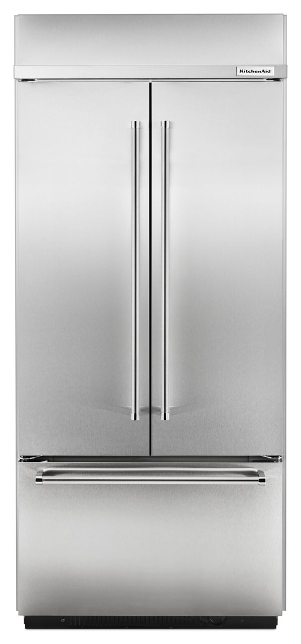 KitchenAid&reg; 20.8 Cu. Ft. 36&quot; Width Built-In Stainless French Door Refrigerator