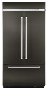 24.2 Cu. Ft. 42" Width Built-In Stainless French Door Refrigerator with Platinum Interior Design