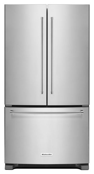 KitchenAid 20 Cu. ft. 36 Counter-Depth French Door Refrigerator Stainless Steel KRFC300ESS