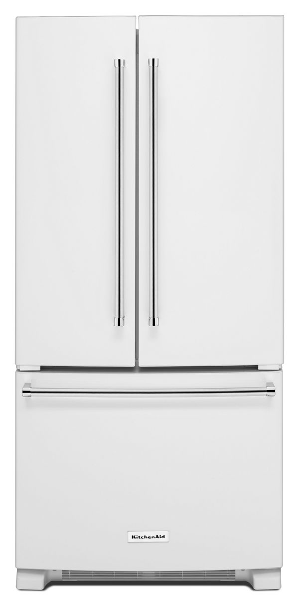 KitchenAid&reg; 22 Cu. Ft. 33-Inch Width Standard Depth French Door Refrigerator with Interior Dispenser