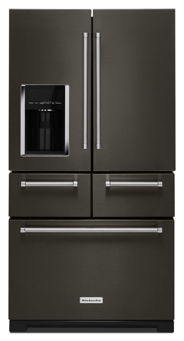 KitchenAid&reg; 25.8 Cu. Ft. 36&quot; Multi-Door Freestanding Refrigerator with Platinum Interior Design and PrintShield&trade; Finish